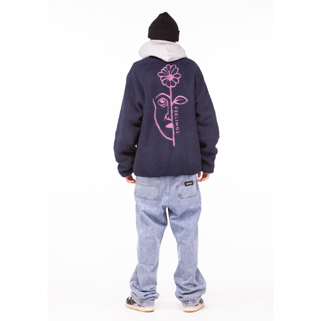 AndFeelings – Velo – Homem por atacado – Vista Polar Fleece azul marinho3