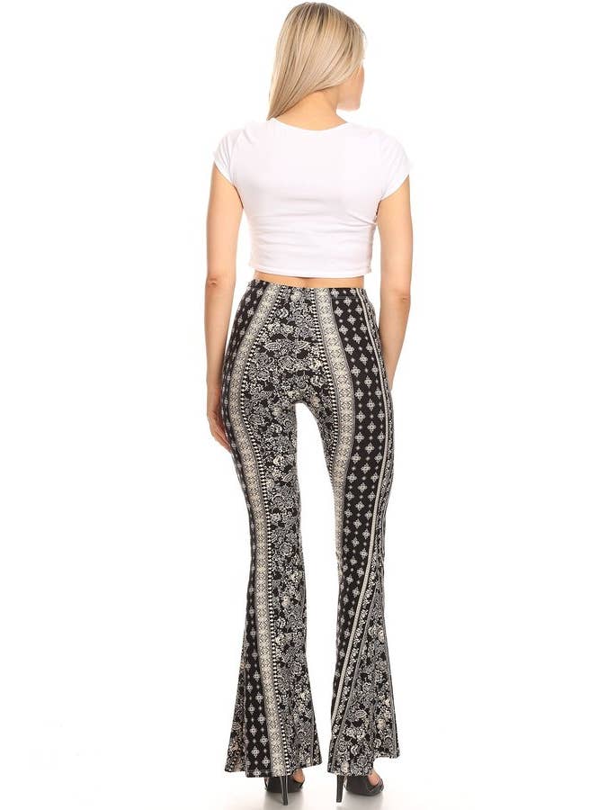 VIBE Apparel Co - Wholesale Pants – Women's - Aztec Wide Leg Flare Pant25
