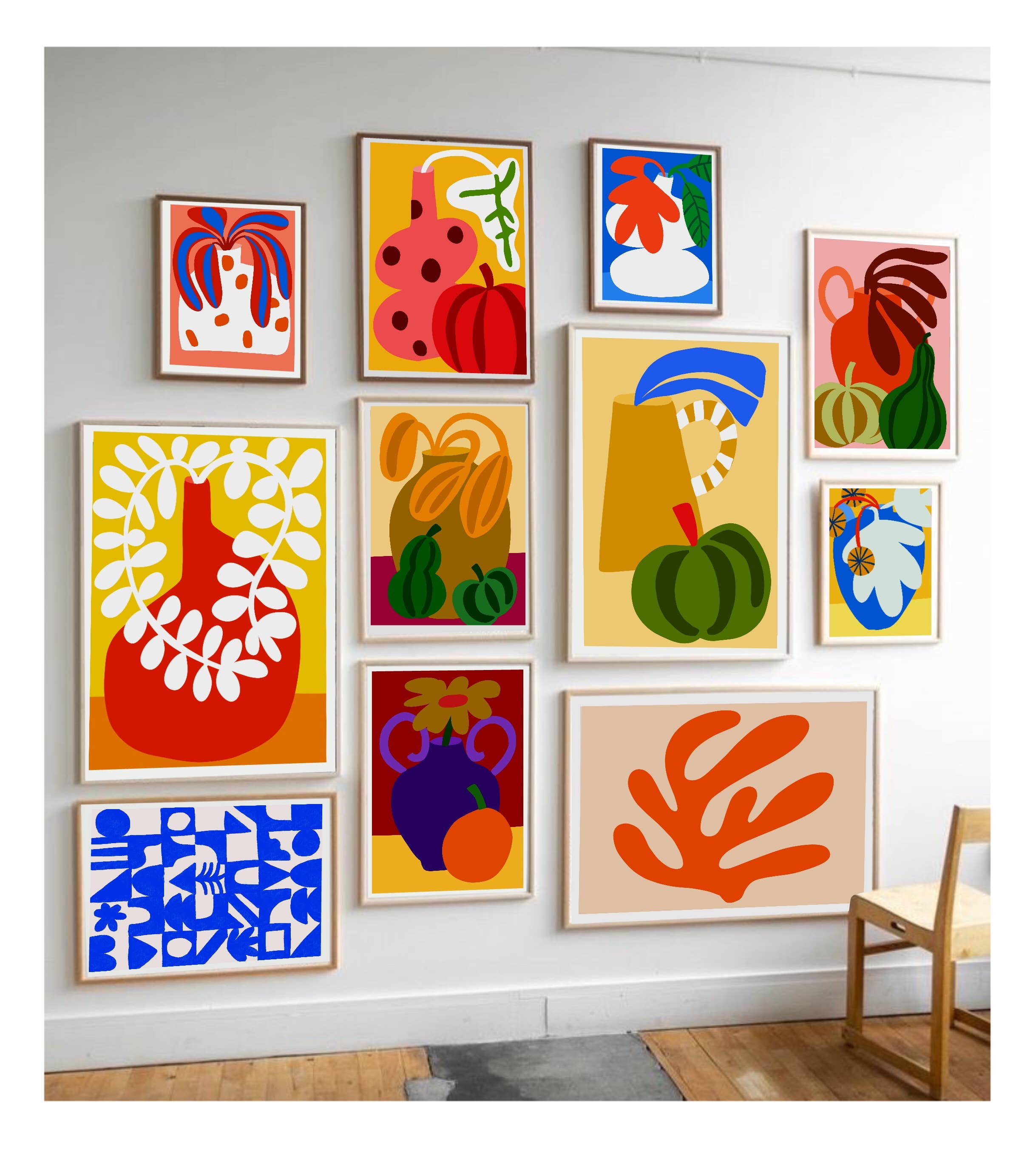 Teresa Rego – Impressão artística por atacado – Impressão de Arte Fina de Abóbora Verde e Ocre2