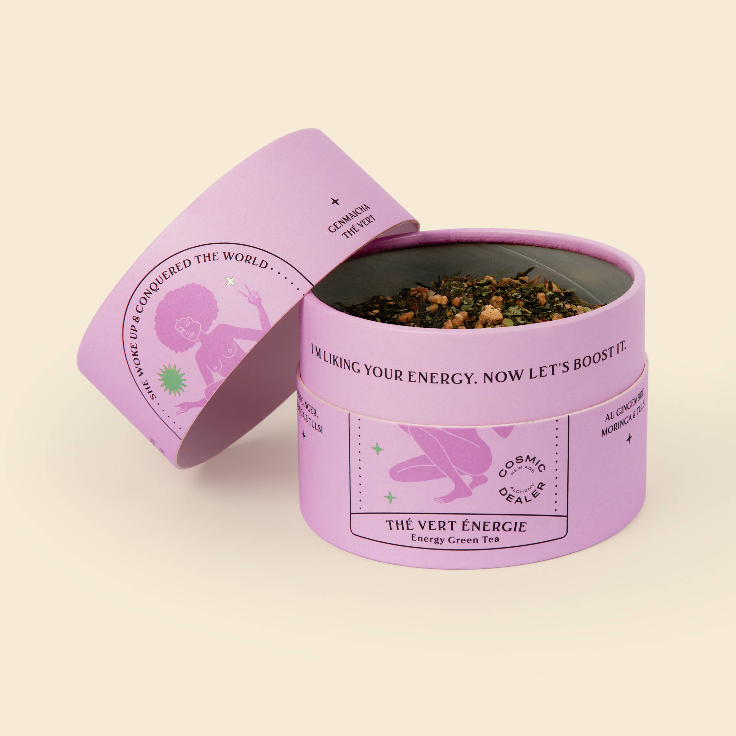 Cosmic Dealer - Wholesale Loose Tea - Energy Tea: Genmaicha Ginger & Tulsi1