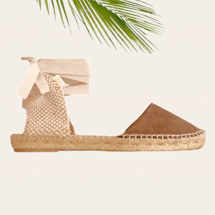 Platta espadriller i mocka för kvinnor – storlek 35 till 45 för wholesale av Las Mediterraneas