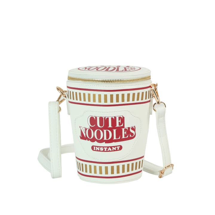 Carina Borsa a Tracolla Noodles Cup Ramen per la vendita all'ingrosso da parte di Handbag Factory Corp