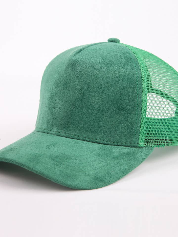 5 Panel Suede Meshback Trucker Snapback Hat Blank Wholesale for wholesale by TJ Clothing NY