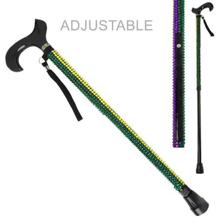 SP Sophia Collection - Wholesale Candy Cane - Mardi Gras Unisex Adjustable Walking Cane