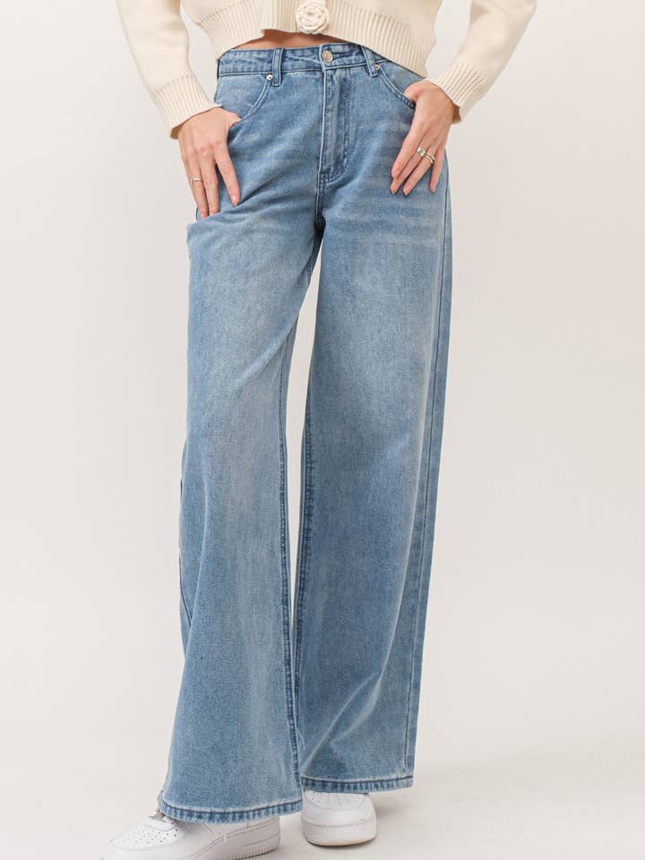 HQP0001 - Wide Leg Jeans for wholesale by Hersy