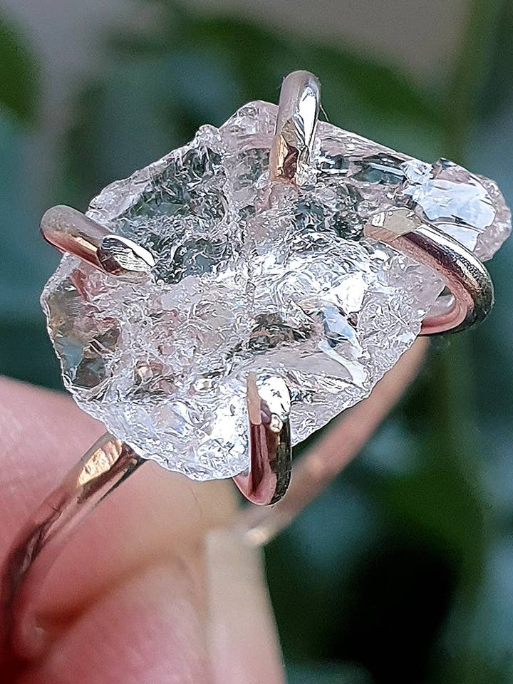 Raw Quartz Rock Ring for wholesale by Caroline Stokesberry-Lee Jewellery Design