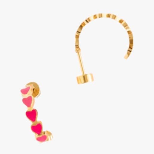 Neon Hart Huggie voor wholesale door Pip Pop Post