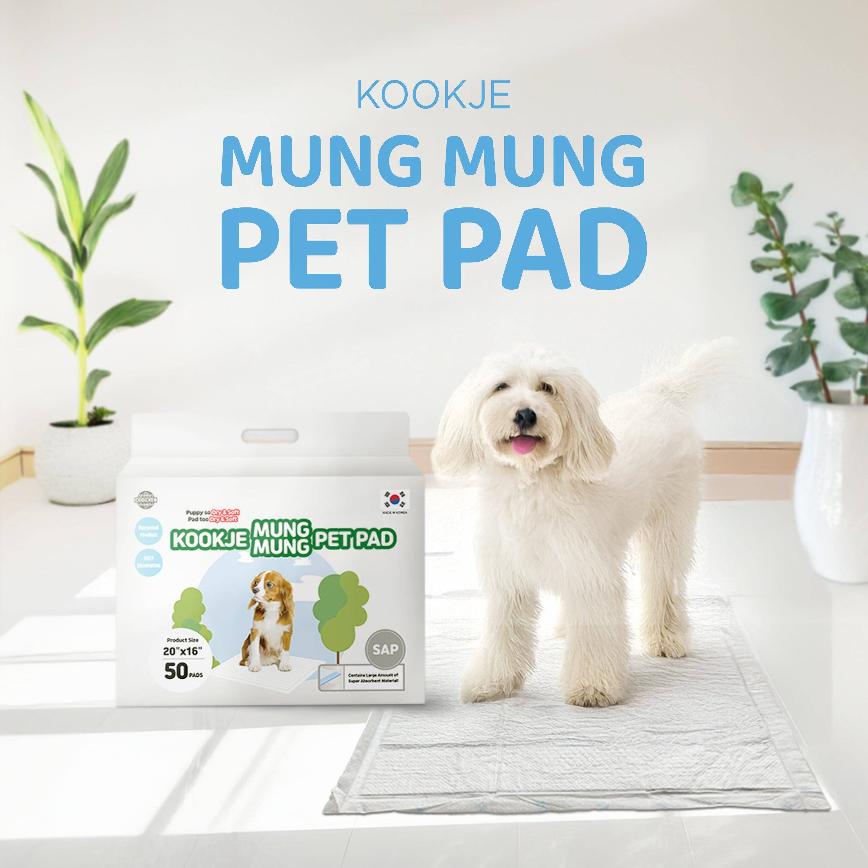 Kproduct4u - Vendita all'ingrosso Tappetino assorbente - Cani - Assorbenti per cani 'KOOKJE Mung Mung Pad' (4 tipi)2