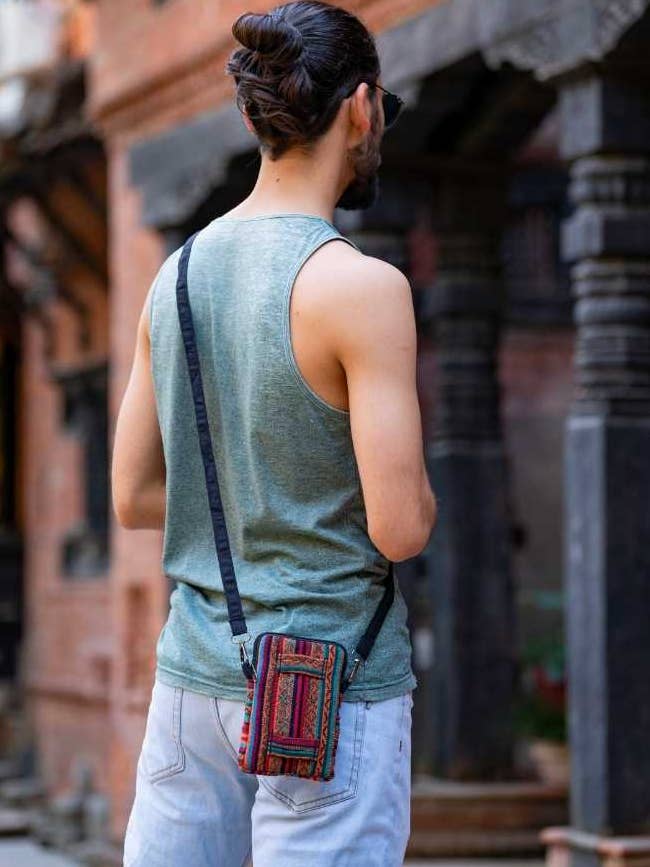 Cotton Mobile Phone Bag for wholesale by Ganesh Himal Trading