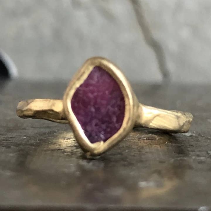 Emilie Shapiro Jewelry - Wholesale Single Stone/Solitaire Ring - Guardian Ring - Ruby0