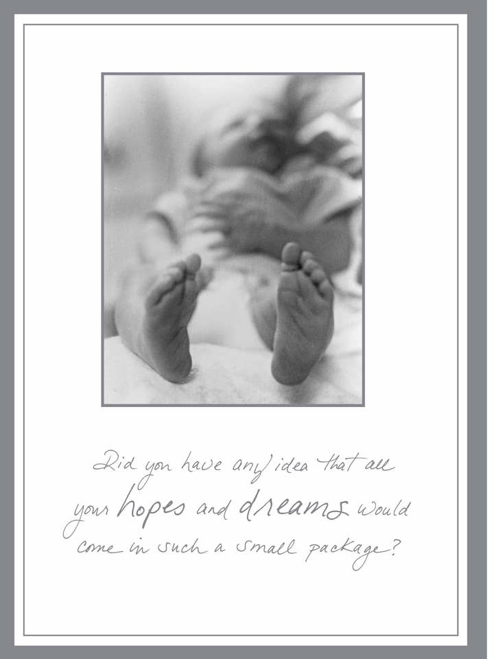 325NB: Did You Have Any Idea That All Your Hopes and Dreams Would Come in Such a Small Package? for wholesale by Bonair Daydreams