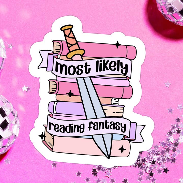 Book Bookish Fantasy Bookish Waterproof Vinyl Sticker for wholesale by Stickers+ X Ashley Bexar