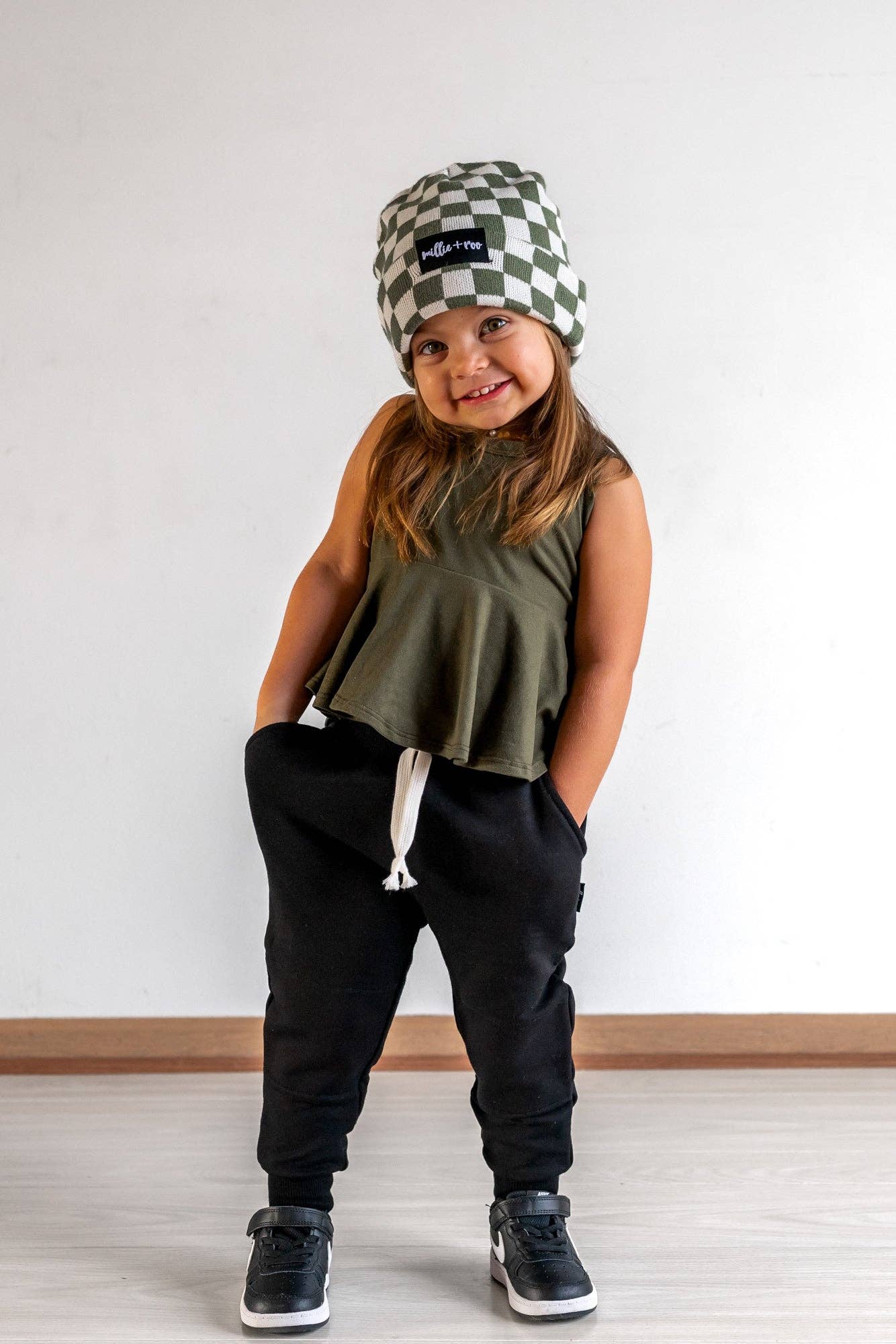 millie + roo LLC - Wholesale Lounge Sweatpants/Joggers - Kids - JOGGERS- Black Bamboo French Terry7
