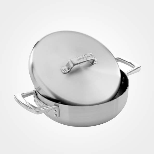 samuel groves - Venta al por mayor Sartenes - Sartén para chef Urban de acero inoxidable, antiadherente, triple, con tapa, 30 cm