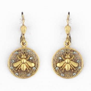 Honeycomb Bee Earring for wholesale by La Vie Parisienne