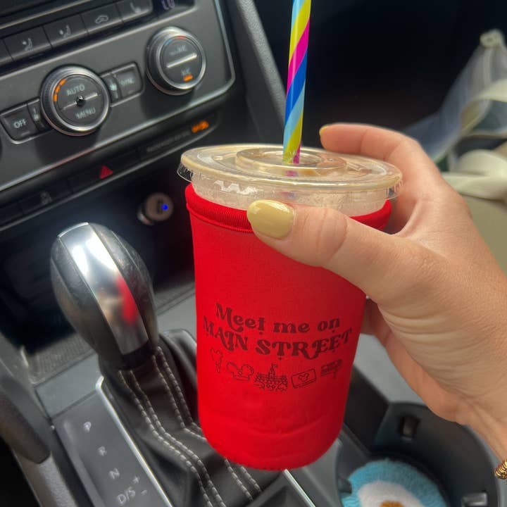 goldenstars - Wholesale Drink Huggers & Koozies - meet me on main street cup cover2