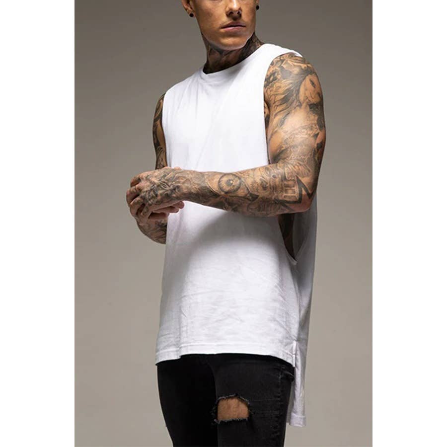 Paperdoll – wholesale Tank top – Men's – Gym Fitness Workout Cotton Sleeveless Shirt12