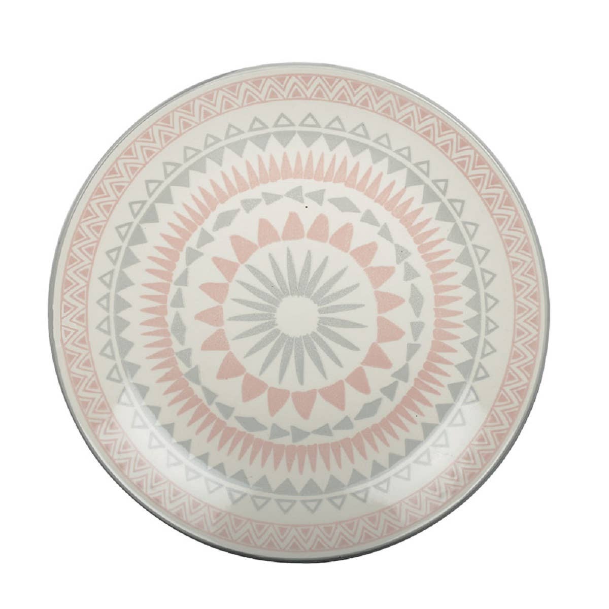 20.5cm Dusty Pink Nicola Spring Ceramic Dipped Flecked Dinner Plate Patterned Coloured Dinnerware Crockery 