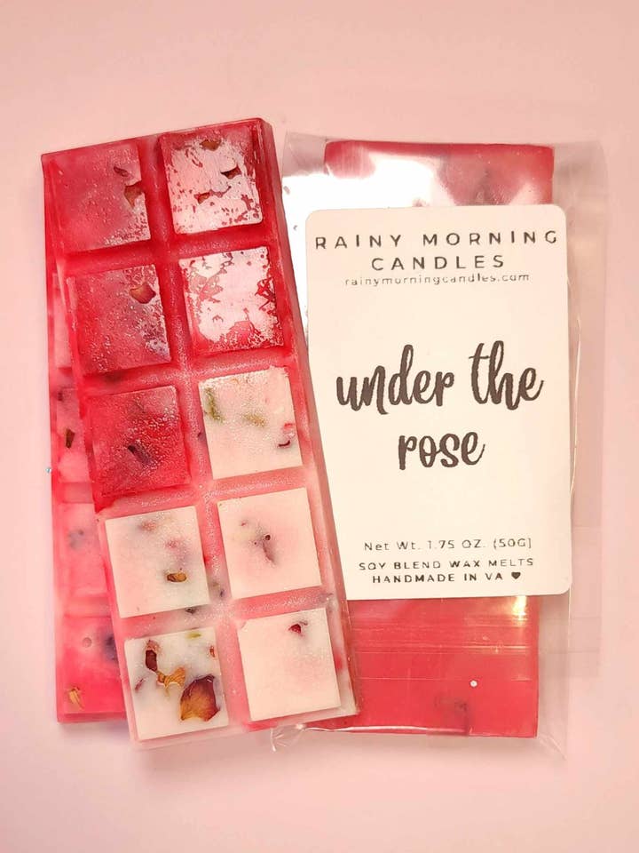 Under The Rose | Fresh Cut Roses | Wax Melts for wholesale by Rainy Morning Candles