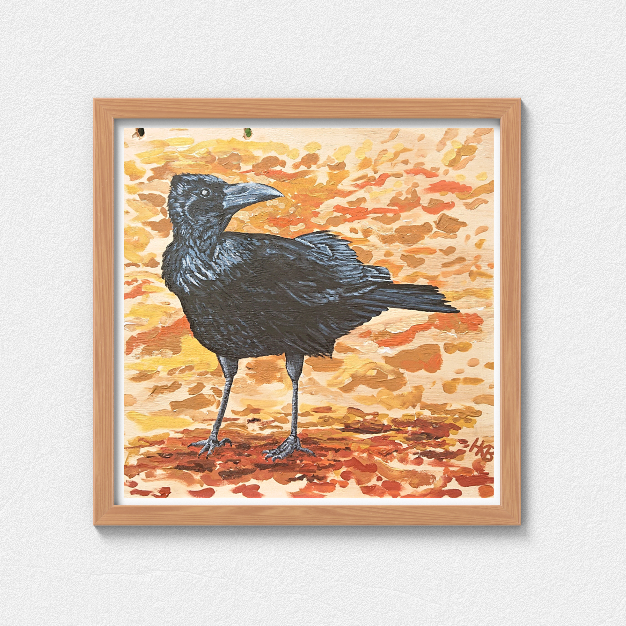 Hannah Kate Makes - Wholesale Art Print - Brandon Crow Art Print - Square - Autumn & Halloween3