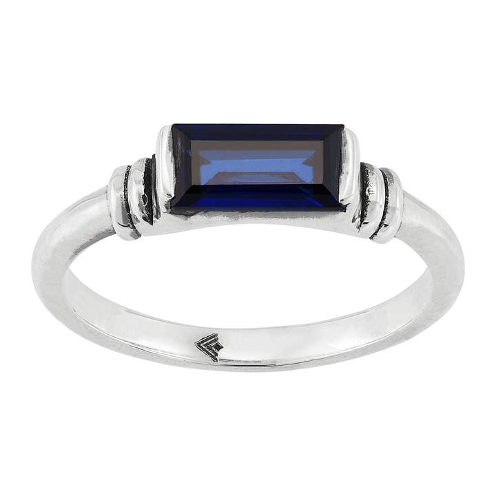 Silpada Mediterranean Blue Silver Lab-Created Sapphire Ring for wholesale by Silpada