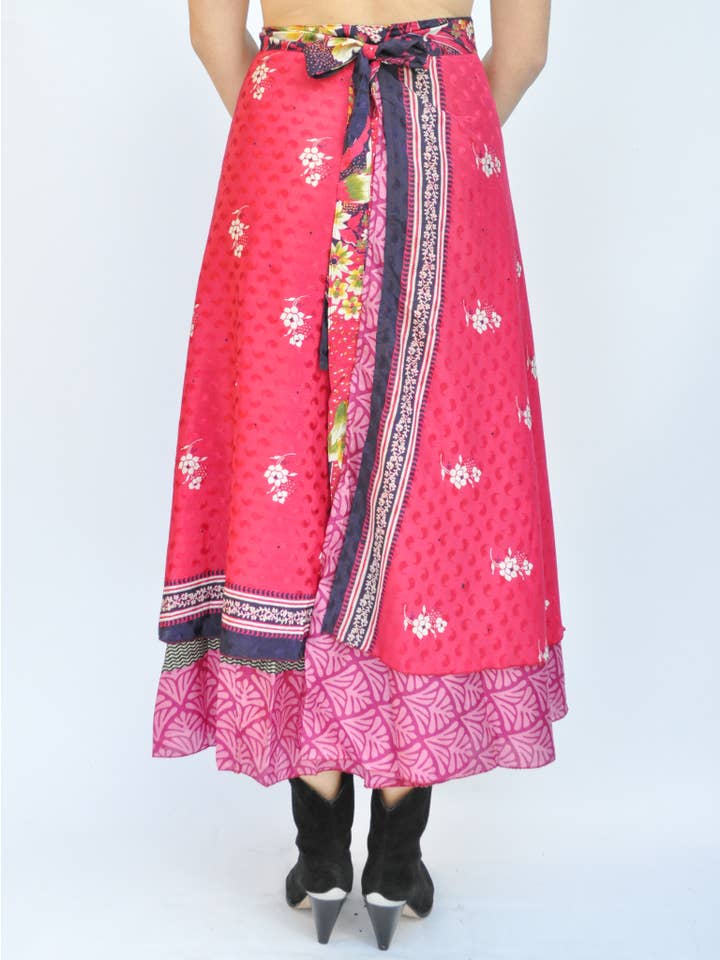 Guru - Wholesale Skirt – Women’s - Long Multi Wear Skirt (straight hem) Upcycled1