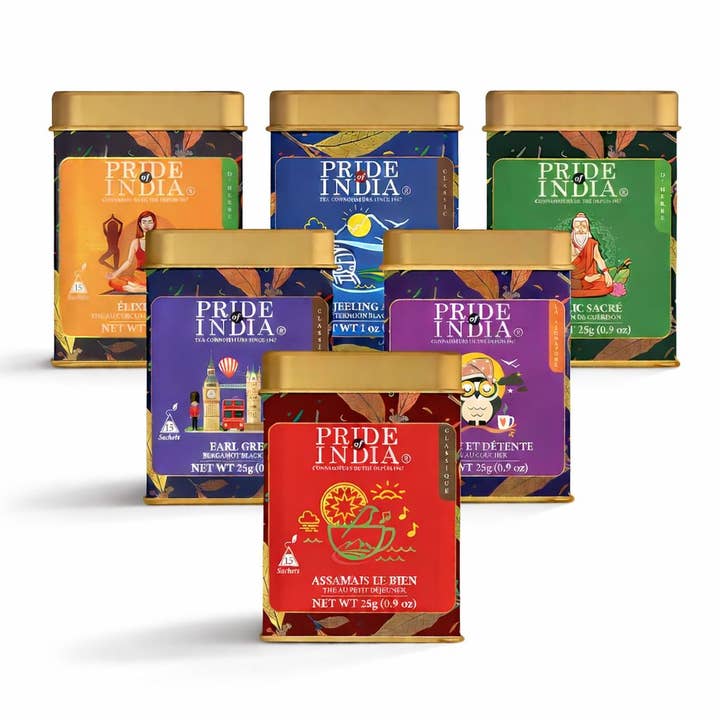 Premium Tea Tins – 15 Individually Wrapped Tea Bags per Tin for wholesale by ChaiMati