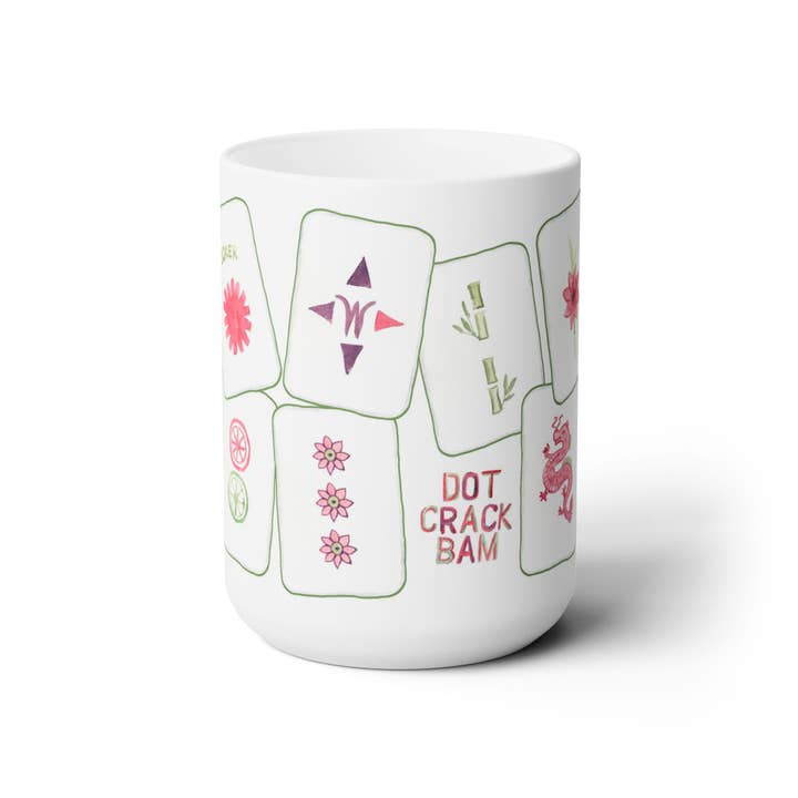 The Muddy Dog - Wholesale Coffee Mug - Let's Mahjong! Ceramic Mug1