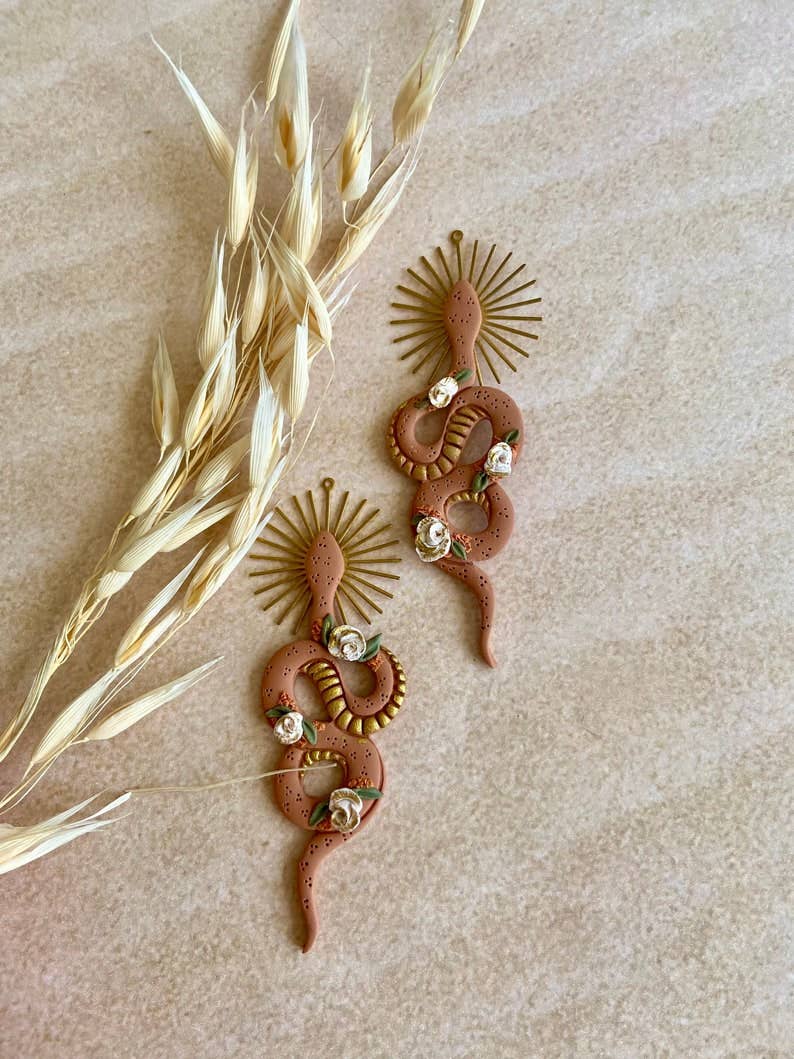 Everything Ky and I - Wholesale Dangle Earrings - Desert Goddess Snakes4