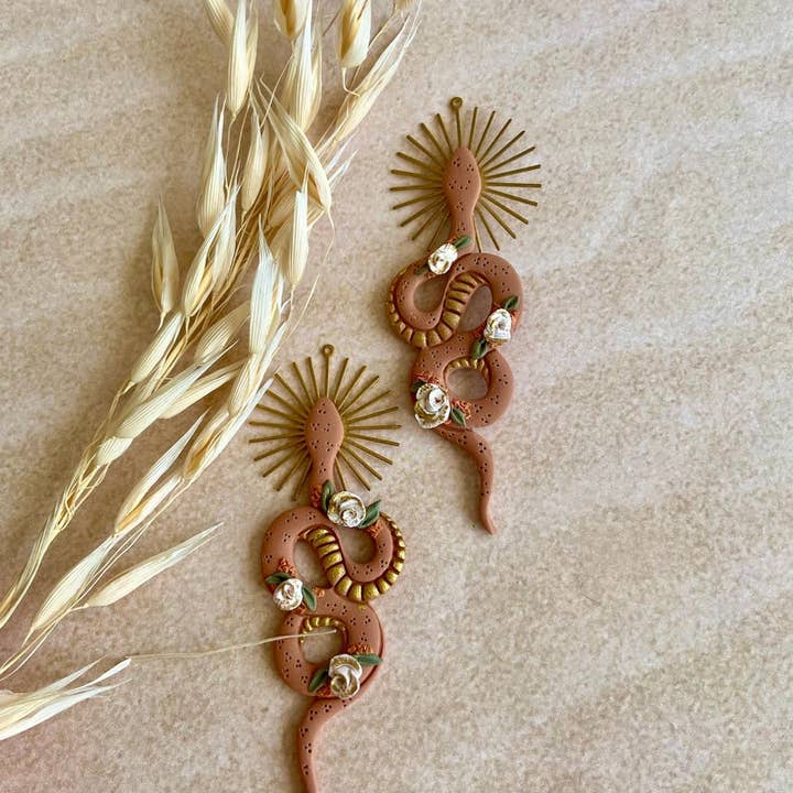 Everything Ky and I - Wholesale Dangle Earrings - Desert Goddess Snakes4