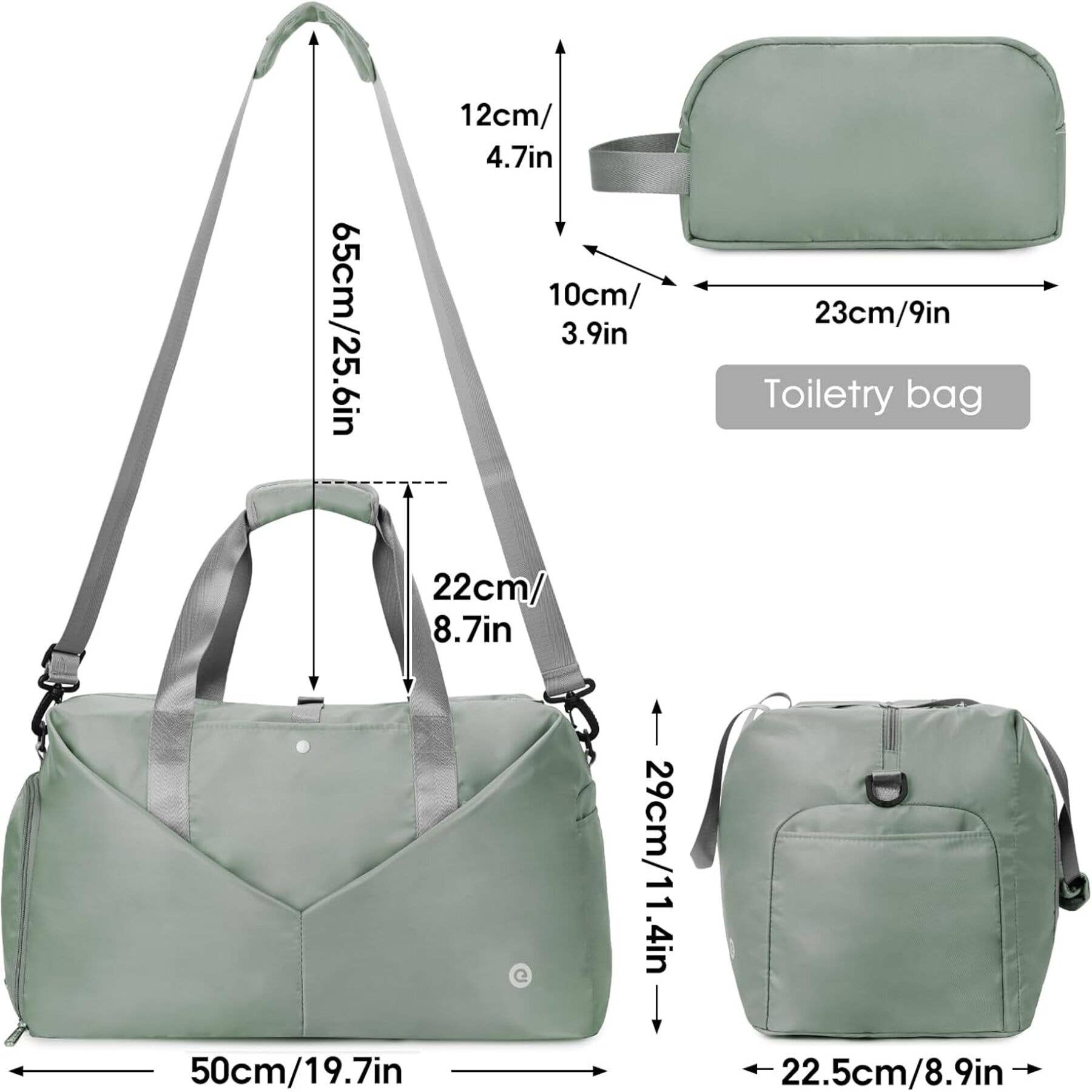 wandf – Großhandel Weekender-Tasche – Damen – Ceneda 20" Sporttasche mit Nassfach und Schuhfach12