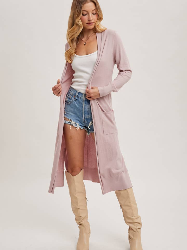 Bluivy - Wholesale Cardigan - Women's - LONGLINE OPEN FRONT CARDIGAN23
