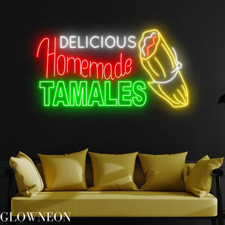 Läcker hemlagad Tamales neonskylt, Mexiko Tamale Led Sign för wholesale av Glow Neon