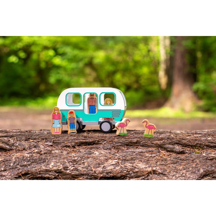 Jack Rabbit Creations - Wholesale Wood Toy - Kids - Glamper Camper Magnetic Van5