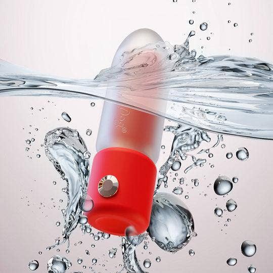 Red Surreal App-controlled Lipstick Vibrator for wholesale on Faire5