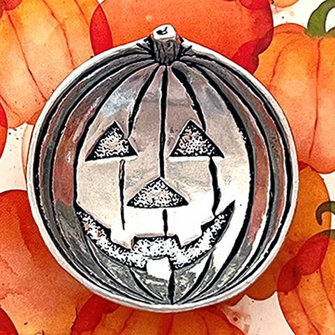 Pumpkin Shape Pewter Charm Bowl for wholesale by Basic Spirit