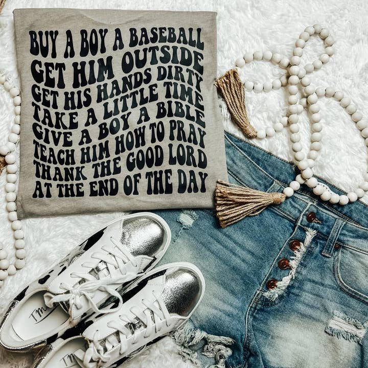 Koop een T-shirt met baseballprint voor jongens voor wholesale door ZZ Threadz