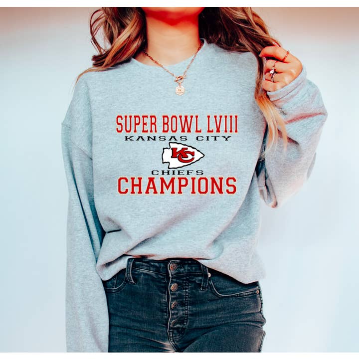 Kansas City Chiefs Super Bowl Champions 2024 Sweatshirt for wholesale by Gia Gifts Boutique