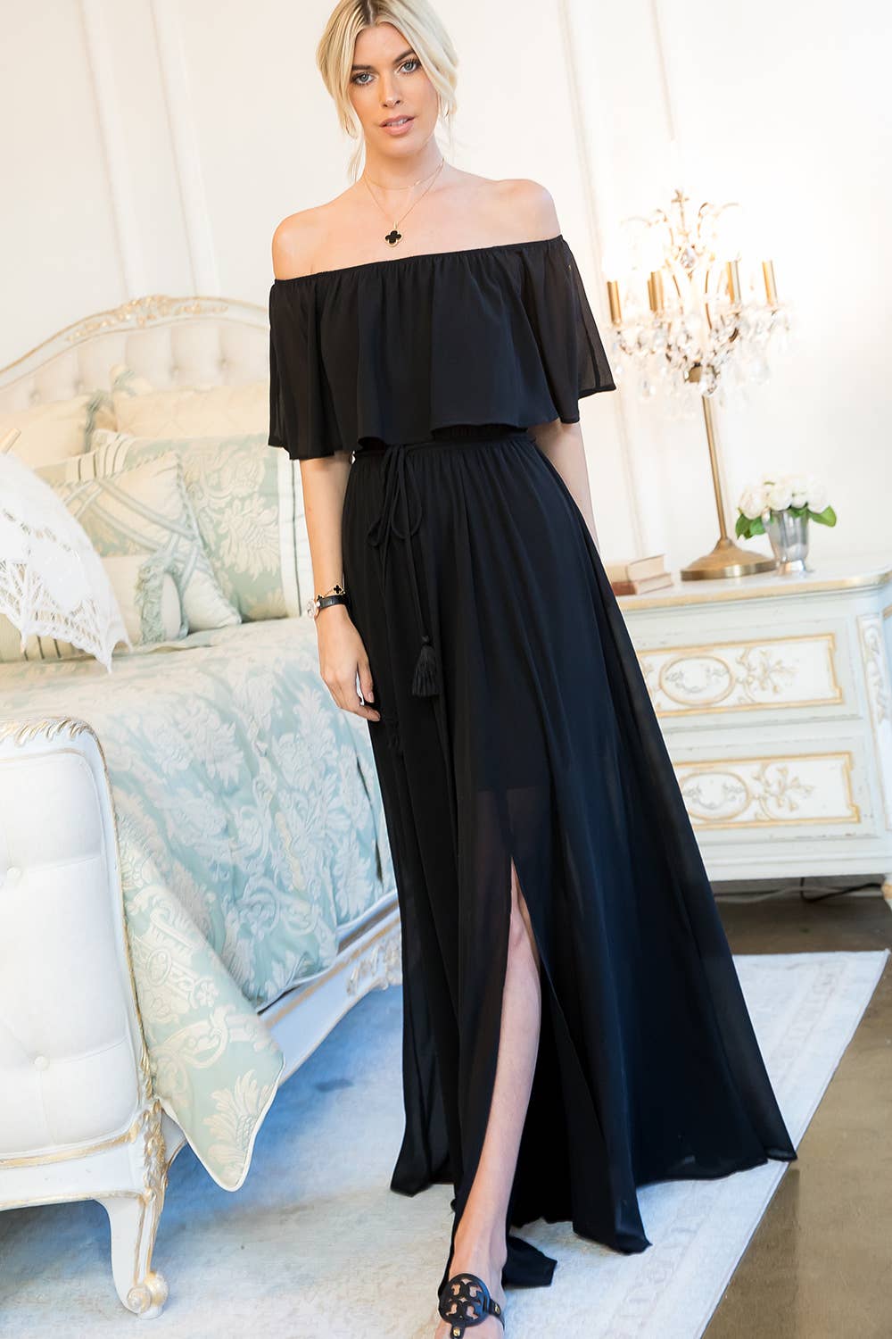 Sweet Lovely by Jen - Wholesale Dress - Women's - OFF-SHOULDER MAXI DRESS3