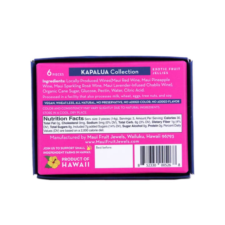 Maui Fruit Jewels - Wholesale Gummy - Kapalua Fruit Jellies (Wine)