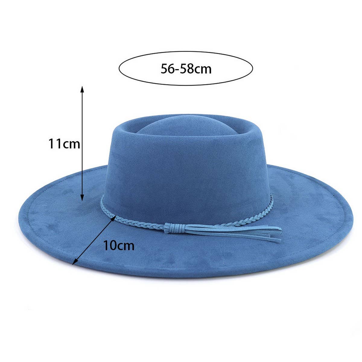 ACCITY - Wholesale Fedora - Women's - COUPLE WIDE BRIM HAT FLAT BRIM GENTLEMAN HAT_CWAH17718