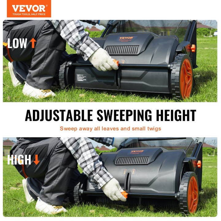Hard Rock Health Stores - Wholesale Garden Tool - Push Lawn Sweeper/ 21-inch Leaf & Grass Collector