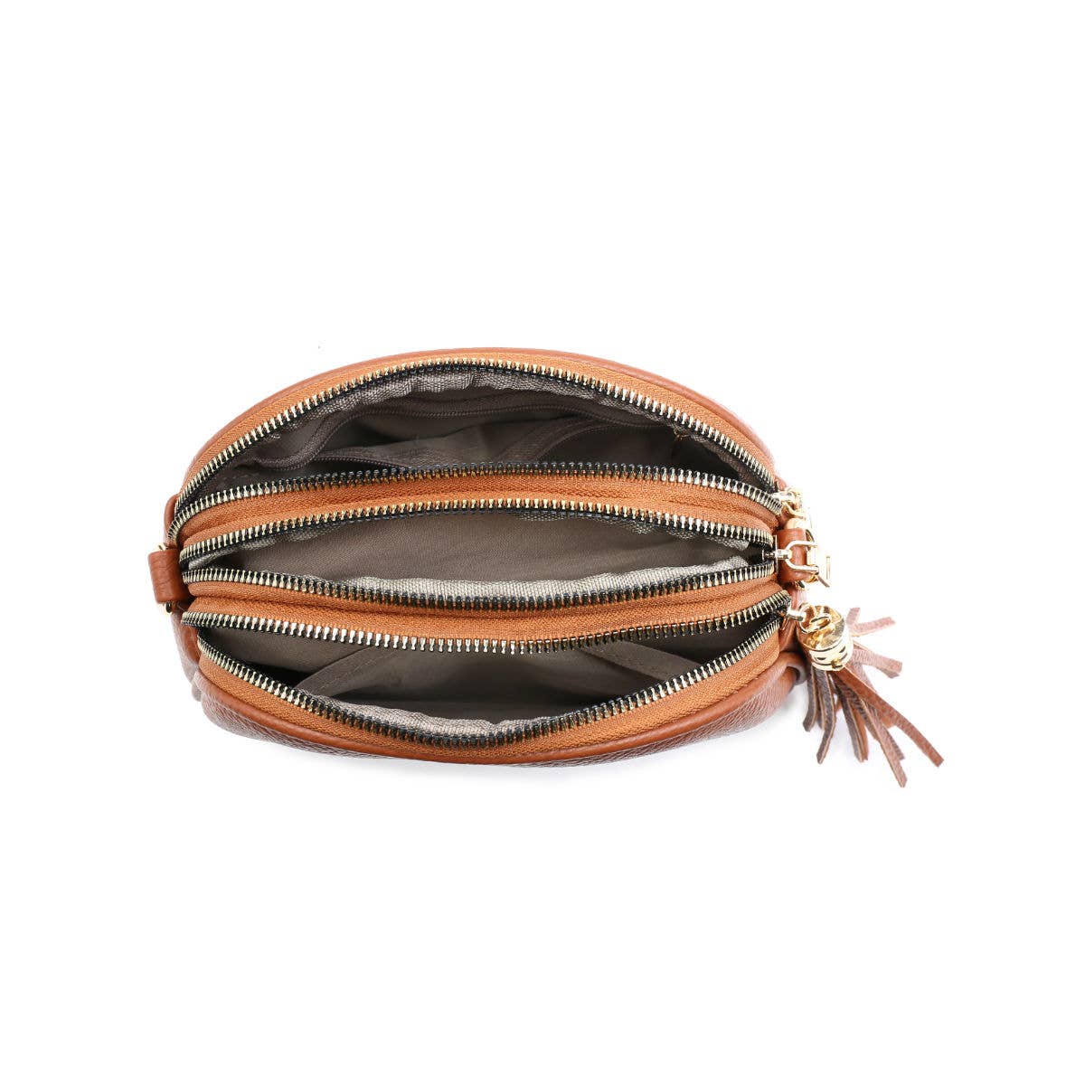 Papaya Fashion Ltd – wholesale Crossbody bag – Women's – B23007 Cross Body Handbag with three zip top sections11