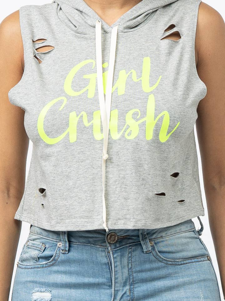 Julia by LoveJ - Wholesale Hoodie - Women's - Front Screen Laser Drawstring Hoodie Top13