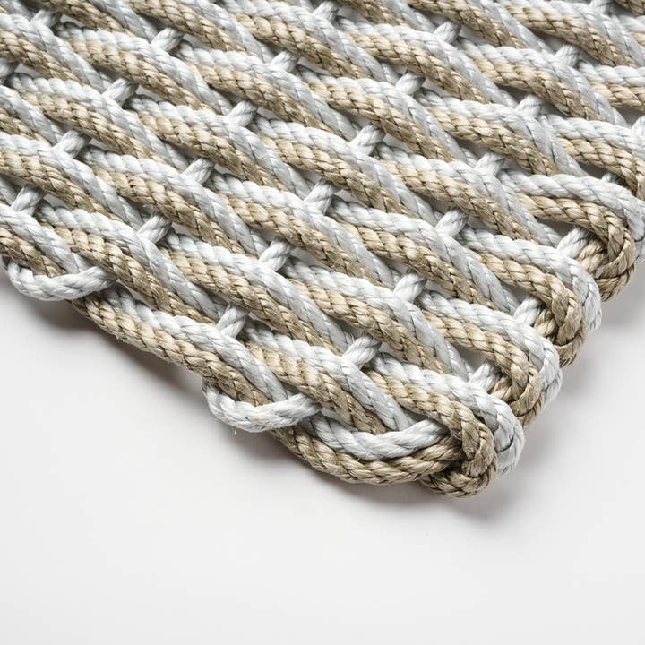 The Rope Co. - Wholesale Door Mat - Fog Gray + Sand Doormat1