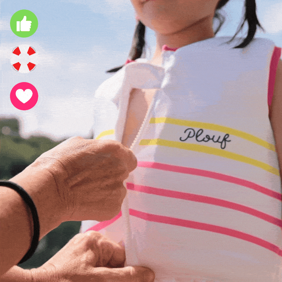 Pink Girls' floating swimsuit: Madame for wholesale on Faire3