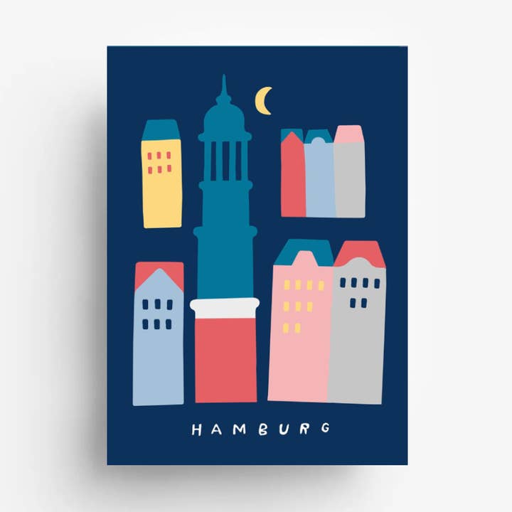 Tarjeta postal de Hamburgo Michel & Häuser para venta al por mayor de Human Empire