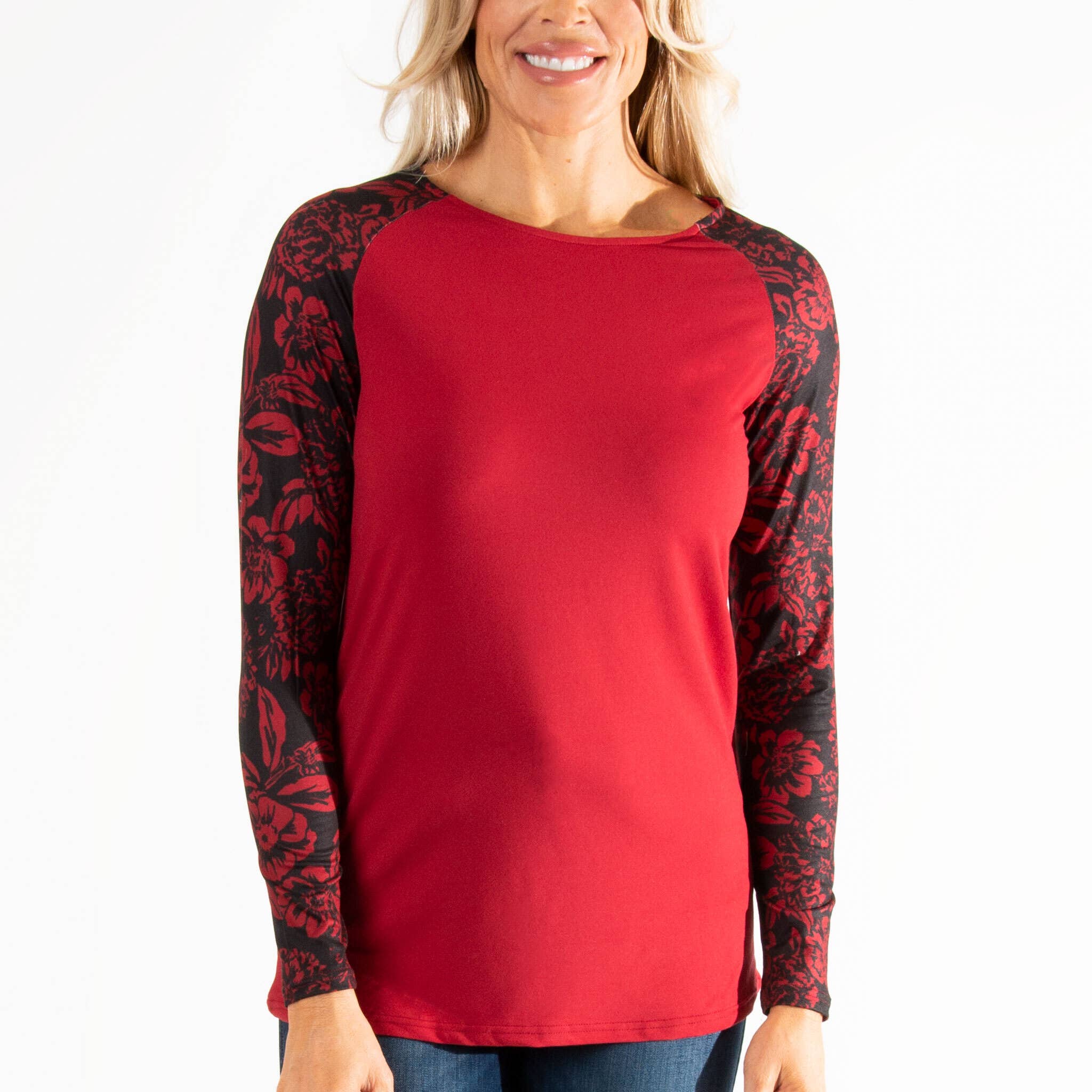 Howard's - Wholesale Tunic - Women's - Sale - Victoria Long Sleeve Raglan Top13
