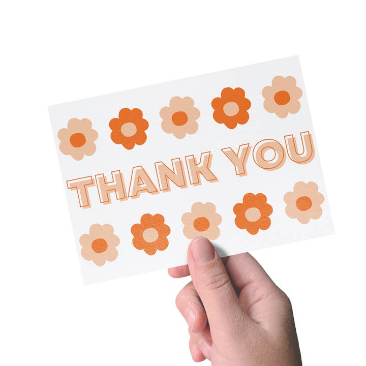 DAISY THANK YOU CARDS for wholesale by Sassy Mailers