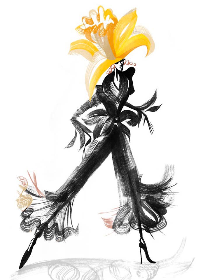 ART PRINT – 'MS DAPH O'NEILL' (A5, A4 & A3) for wholesale by Lydia. London